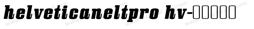 helveticaneltpro hv字体转换